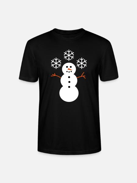 Schneemann - Stanley/Stella Unisex Bio-T-Shirt CRAFTER - Schwarz