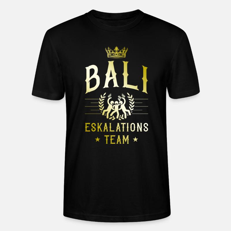Escalade de Bali - T-shirt bio CRAFTER Stanley Stella Unisexe - noir