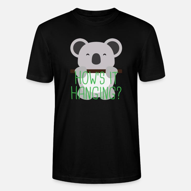 Koala 3 03 - Stanley/Stella Unisex Bio-T-Shirt CRAFTER - Schwarz