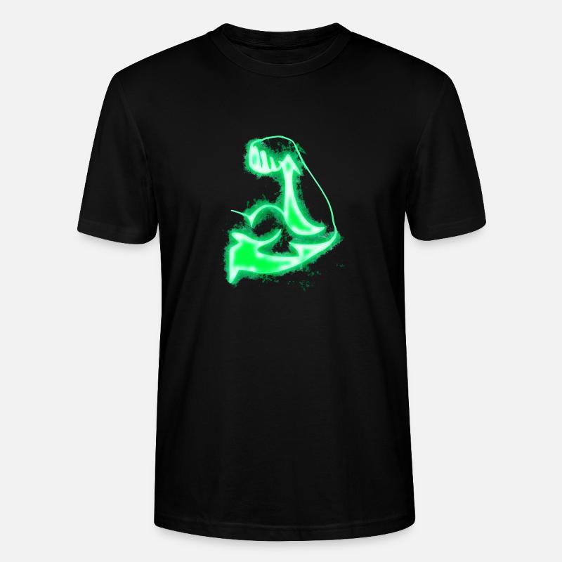 Stark Arm hell glühend - Stanley/Stella Unisex Bio-T-Shirt CRAFTER - Schwarz