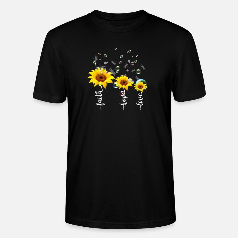 Glaube Hoffnung Liebe - Stanley/Stella Unisex Bio-T-Shirt CRAFTER - Schwarz