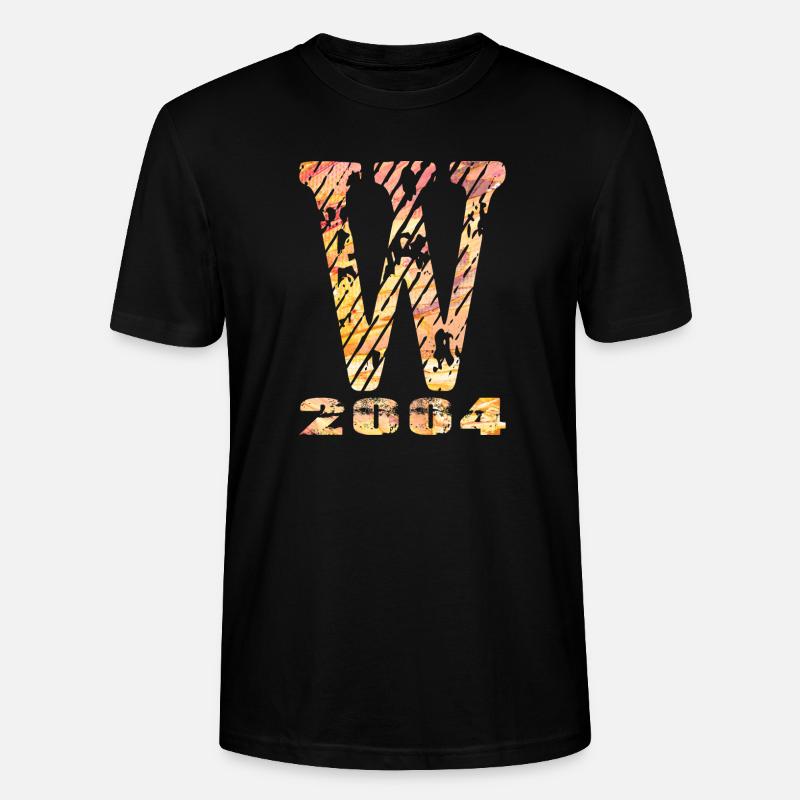W 2004 Name Geburtsjahr Geschenk - Stanley/Stella Unisex Bio-T-Shirt CRAFTER - Schwarz