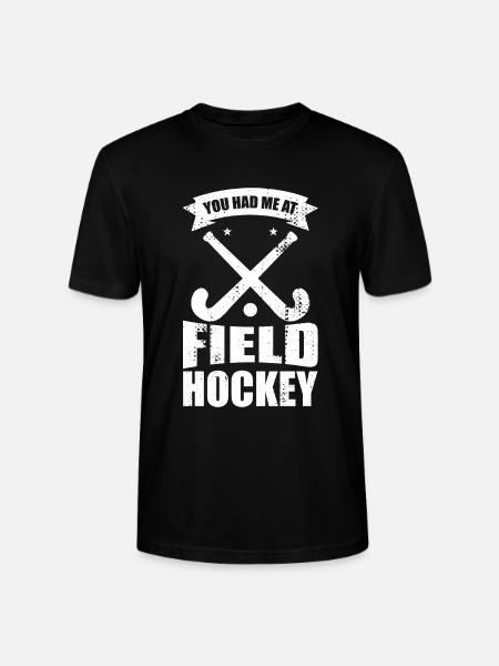 Hockey Player Joke - Stanley/Stella CRAFTER Unisex Organic T-Shirt - black