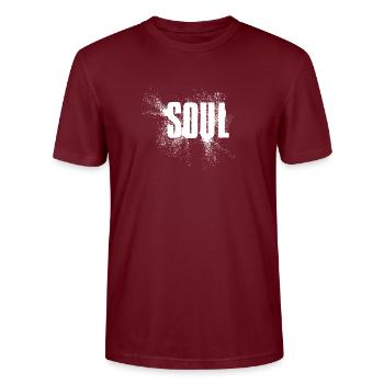 Soul - Stanley/Stella Unisex Bio-T-Shirt CRAFTER - Burgunderrot - Vorne - Alina (178cm) & Michal (187cm)