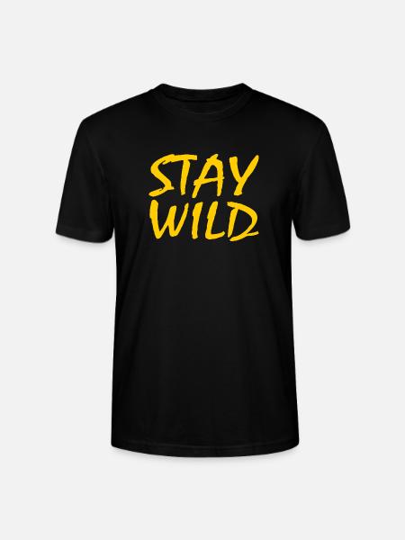 STAY WILD - Stanley/Stella CRAFTER Unisex Organic T-Shirt - black