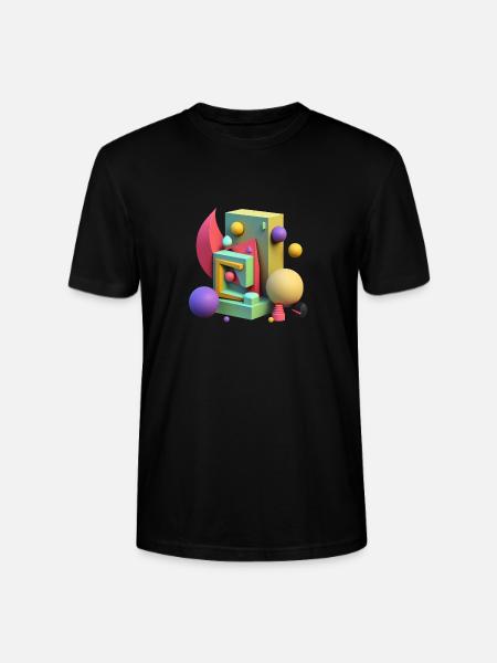 ..3D - T-shirt bio CRAFTER Stanley Stella Unisexe - noir