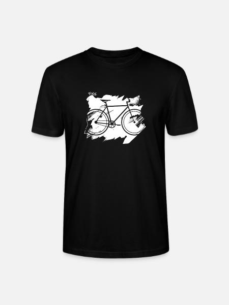 Bicycle Velo Fixie - Stanley/Stella CRAFTER Unisex Organic T-Shirt - black
