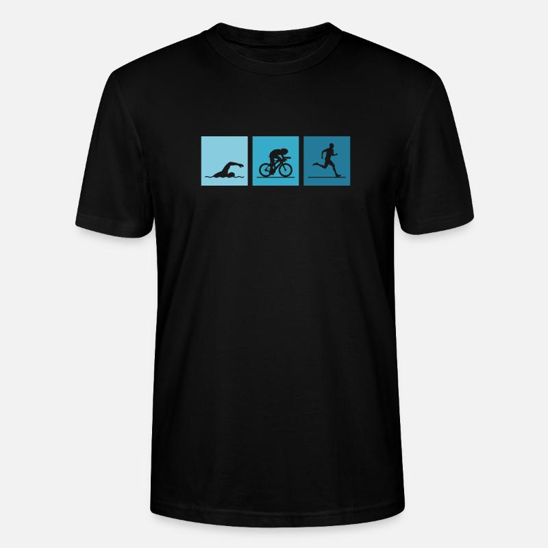 Triathlon - Stanley/Stella Unisex Bio-T-Shirt CRAFTER - Schwarz