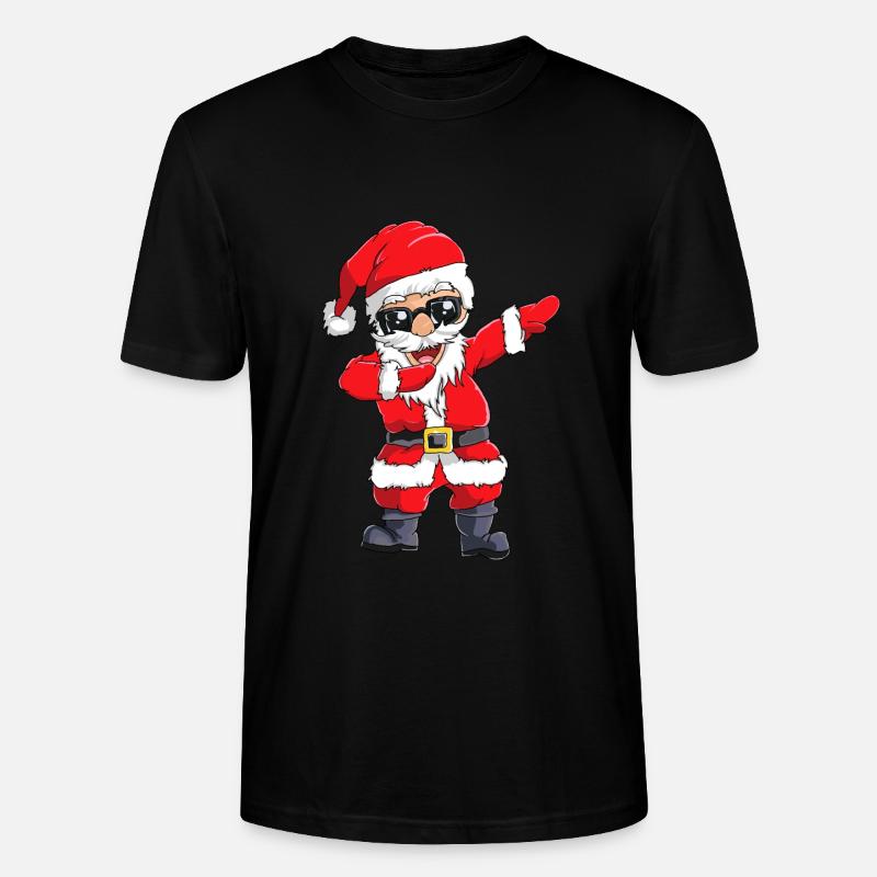 Dabbender Weihnachtsmann Dabbing Santa Geschenk - Stanley/Stella Unisex Bio-T-Shirt CRAFTER - Schwarz