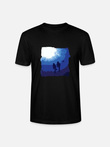 Divers Dive Underwater Gift - Stanley/Stella CRAFTER Unisex Organic T-Shirt - black
