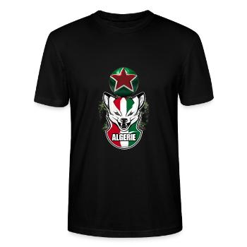 The Indomitable Fennecs - Stanley/Stella CRAFTER Unisex Organic T-Shirt - black - Front - Alina (178cm) & Michal (187cm)