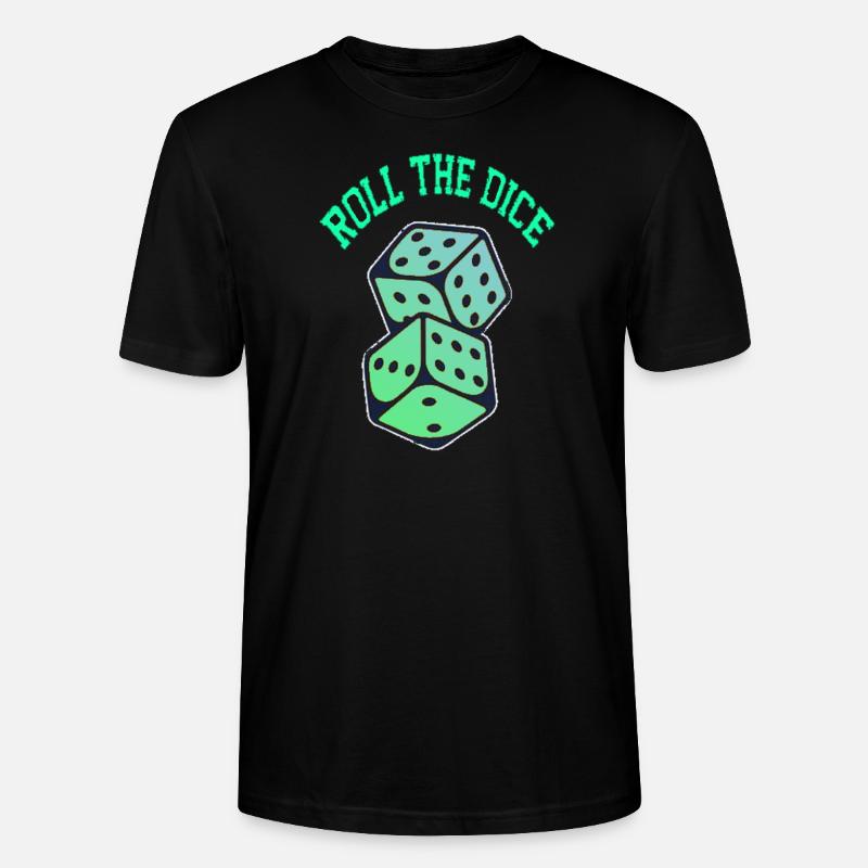 roll the dice - T-shirt bio CRAFTER Stanley Stella Unisexe - noir