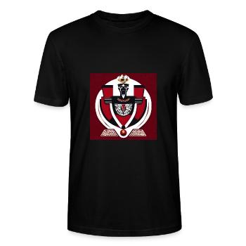 Ägyptische Schwingungen - Stanley/Stella Unisex Bio-T-Shirt CRAFTER - Schwarz - Vorne - Alina (178cm) & Michal (187cm)