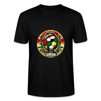 Die Löwen von Teranga - Stanley/Stella Unisex Bio-T-Shirt CRAFTER - Schwarz - Vorne - Alina (178cm) & Michal (187cm)