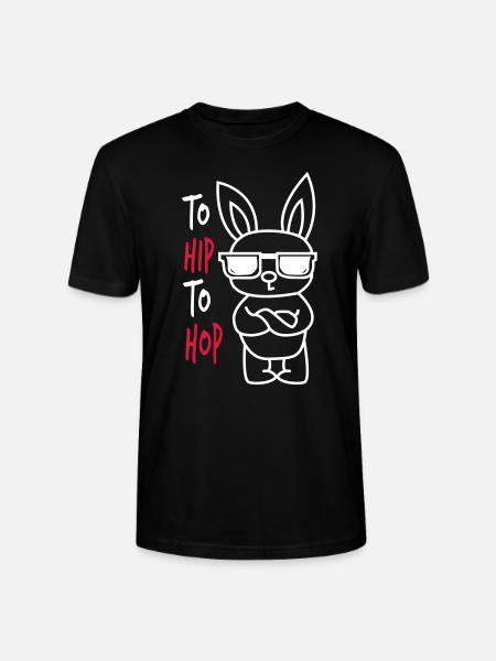 To Hip To Hop Easter - Stanley/Stella CRAFTER Unisex Organic T-Shirt - black