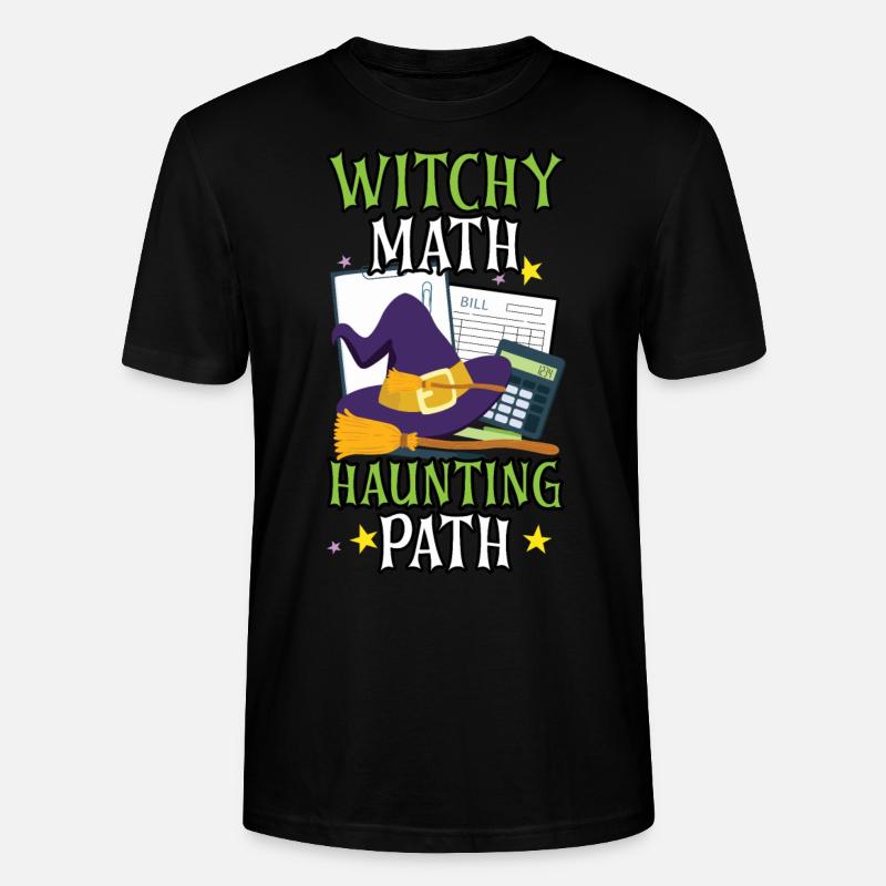 Hexenmathe Spukpfad Buchhalter Halloween - Stanley/Stella Unisex Bio-T-Shirt CRAFTER - Schwarz