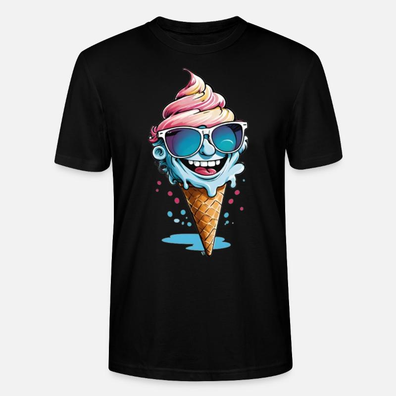 Eiscreme - Stanley/Stella Unisex Bio-T-Shirt CRAFTER - Schwarz