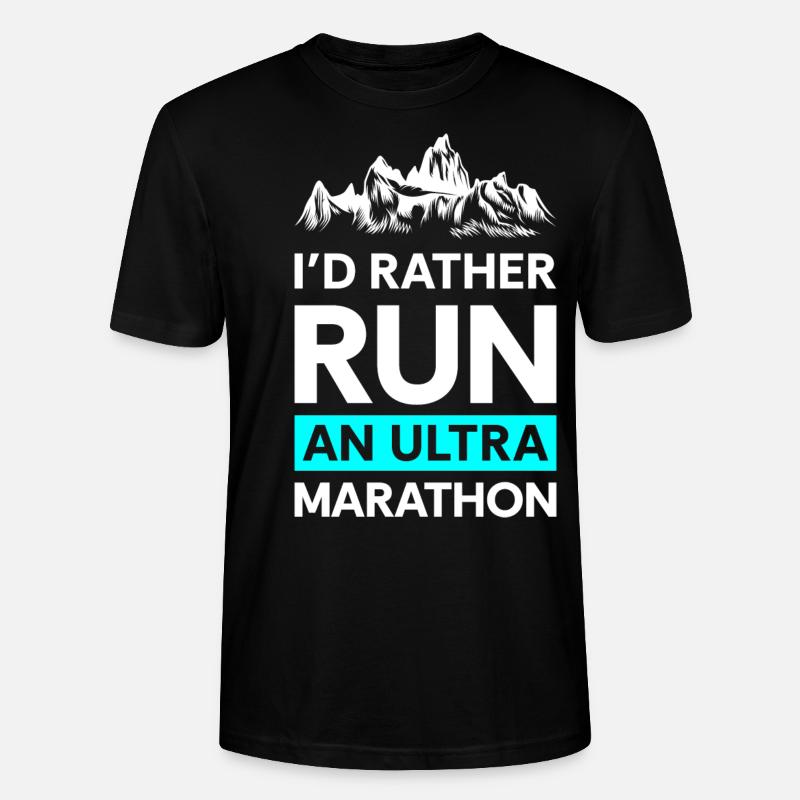 Marathon Ausdauer Jogger Sprint - Stanley/Stella Unisex Bio-T-Shirt CRAFTER - Schwarz