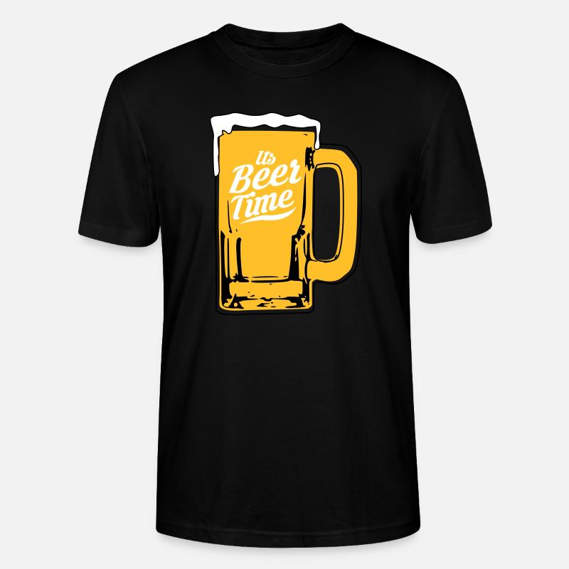Bier Design - Stanley/Stella Unisex Bio-T-Shirt CRAFTER - Schwarz