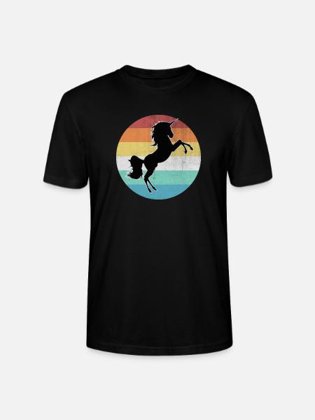 Einhorn - Stanley/Stella Unisex Bio-T-Shirt CRAFTER - Schwarz