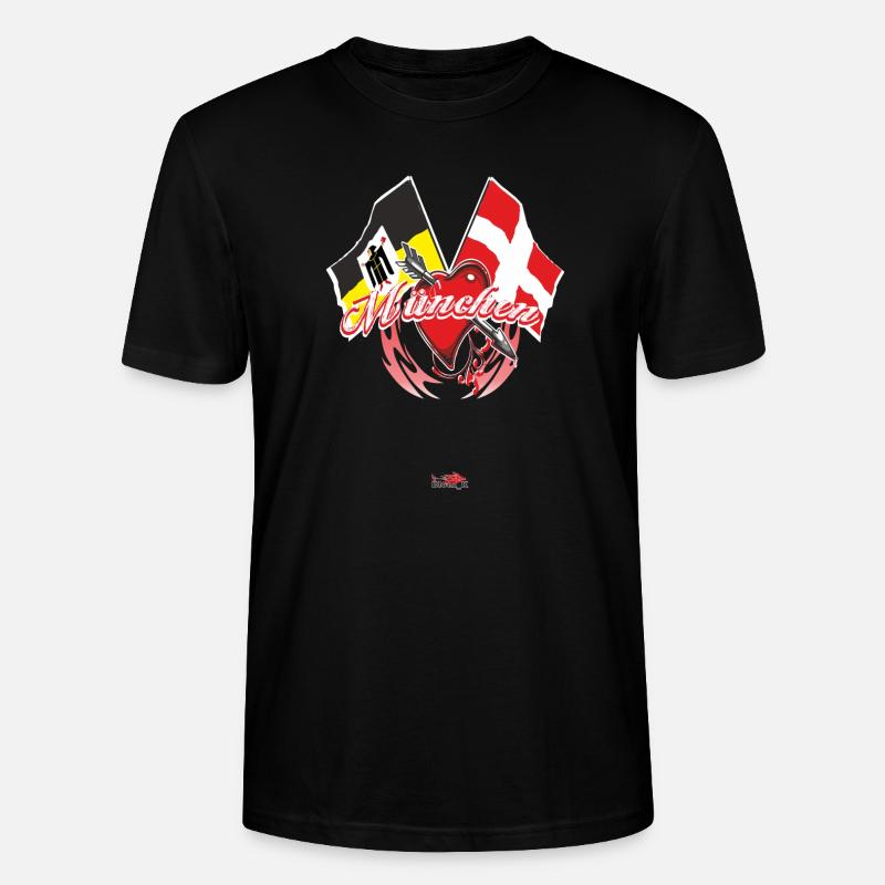 Afficher le drapeau - Munich - T-shirt bio CRAFTER Stanley Stella Unisexe - noir