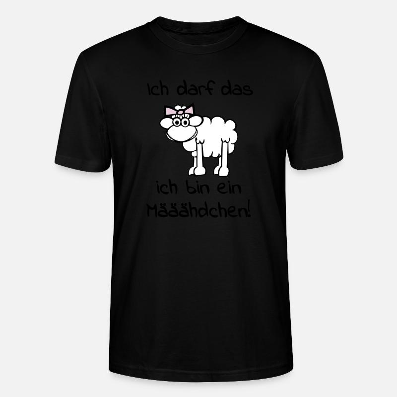 maeaeaehdchen_darf_das_3f - Stanley/Stella CRAFTER Unisex Organic T-Shirt - black