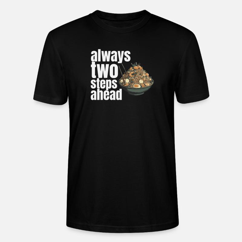 always two steps ahead - Stanley/Stella Unisex Bio-T-Shirt CRAFTER - Schwarz