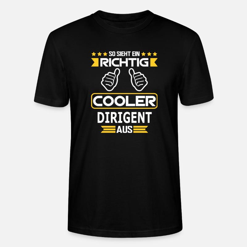 DIRIGENT - Stanley/Stella Unisex Bio-T-Shirt CRAFTER - Schwarz
