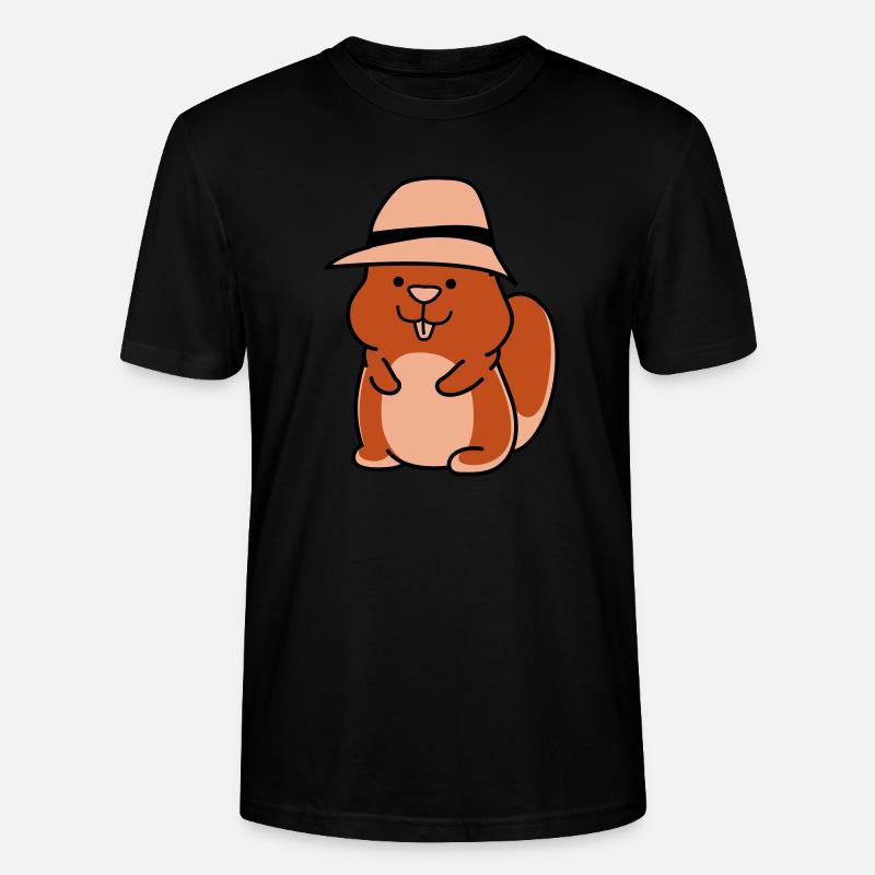 hamster funny - Stanley/Stella Unisex Bio-T-Shirt CRAFTER - Schwarz