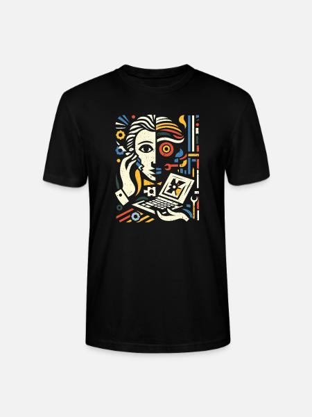 Cooles Techniker Kunst Geschenk - Stanley/Stella Unisex Bio-T-Shirt CRAFTER - Schwarz