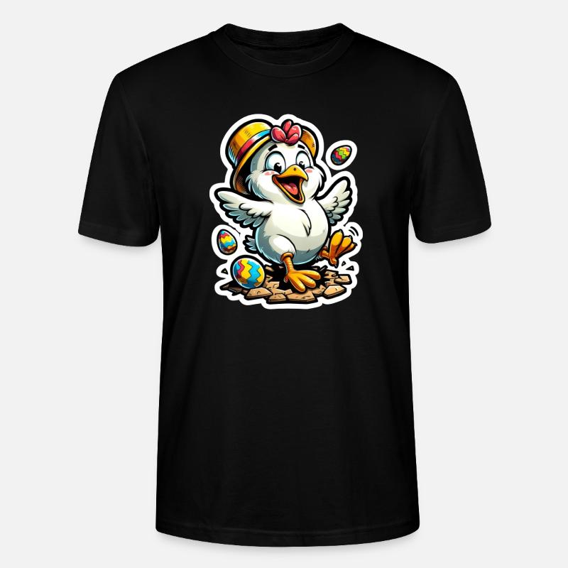 Easter chicks Happy Easter - Stanley/Stella CRAFTER Unisex Organic T-Shirt - black
