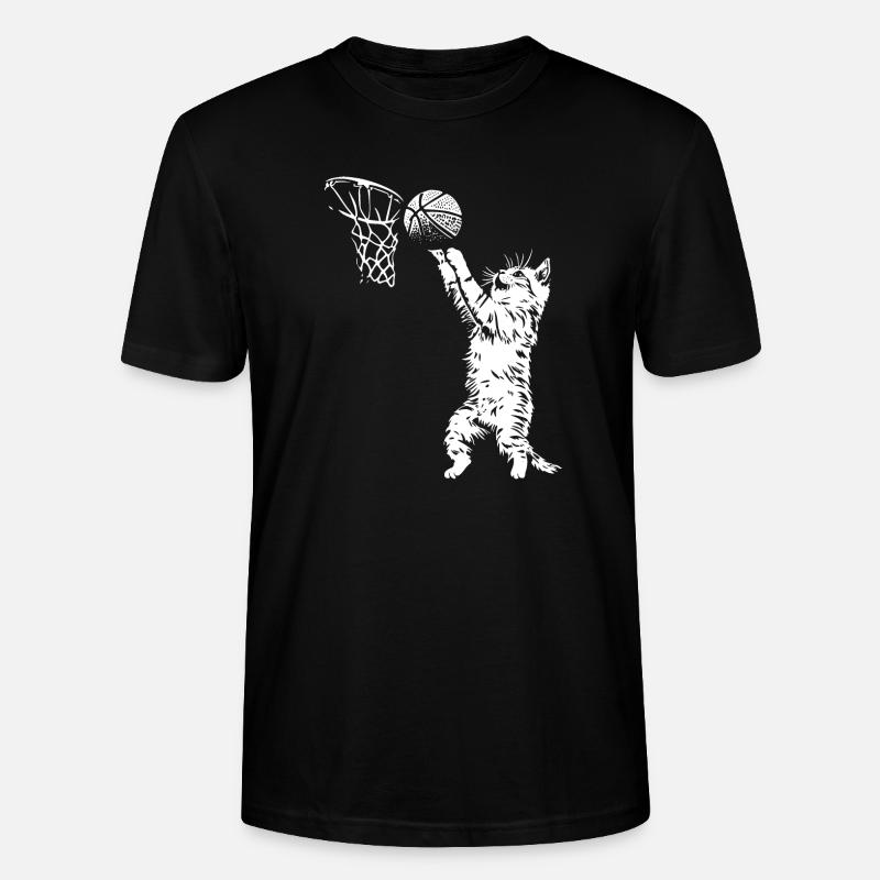 Dunk de basket-ball pour chat - T-shirt bio CRAFTER Stanley Stella Unisexe - noir