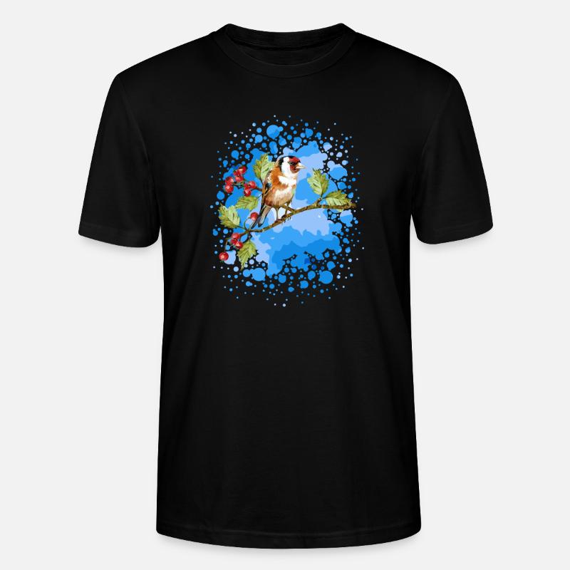 Vogel - Stanley/Stella Unisex Bio-T-Shirt CRAFTER - Schwarz