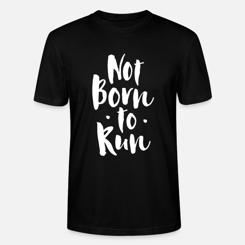 Pas né pour courir - T-shirt bio CRAFTER Stanley Stella Unisexe - noir