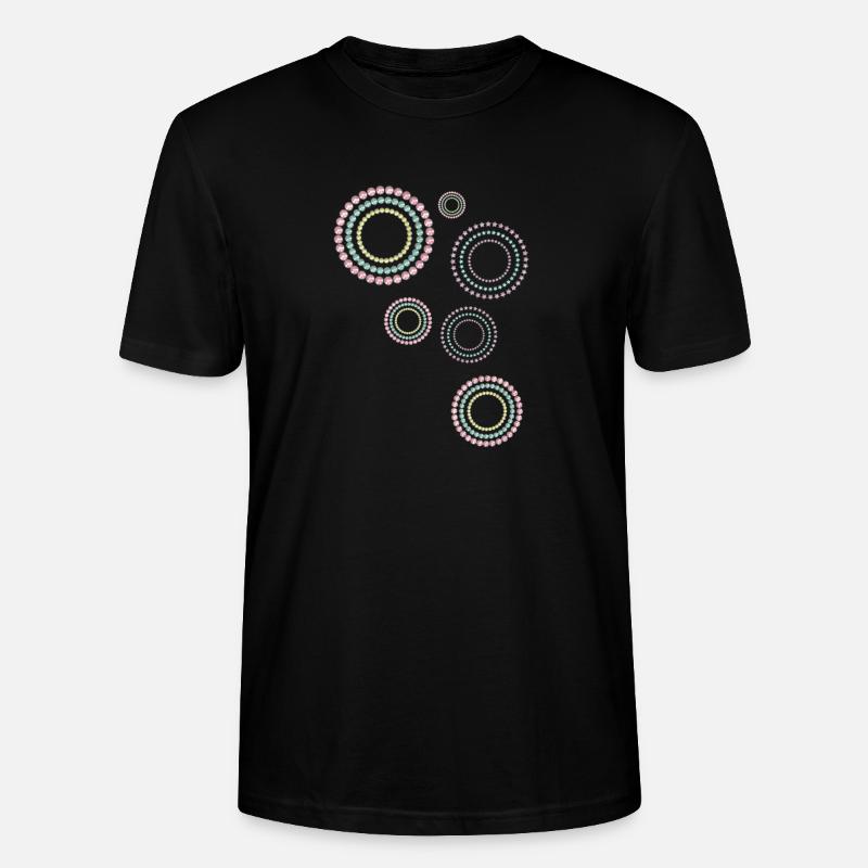 Circles, graphic patterns, patterns - Stanley/Stella CRAFTER Unisex Organic T-Shirt - black