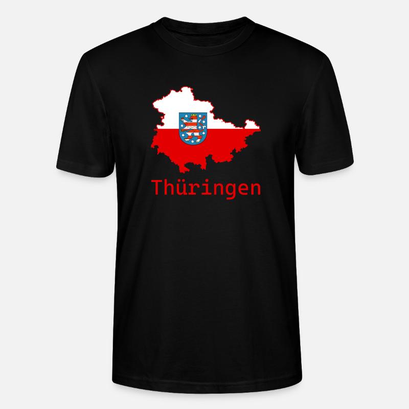 Thüringen - Stanley/Stella Unisex Bio-T-Shirt CRAFTER - Schwarz