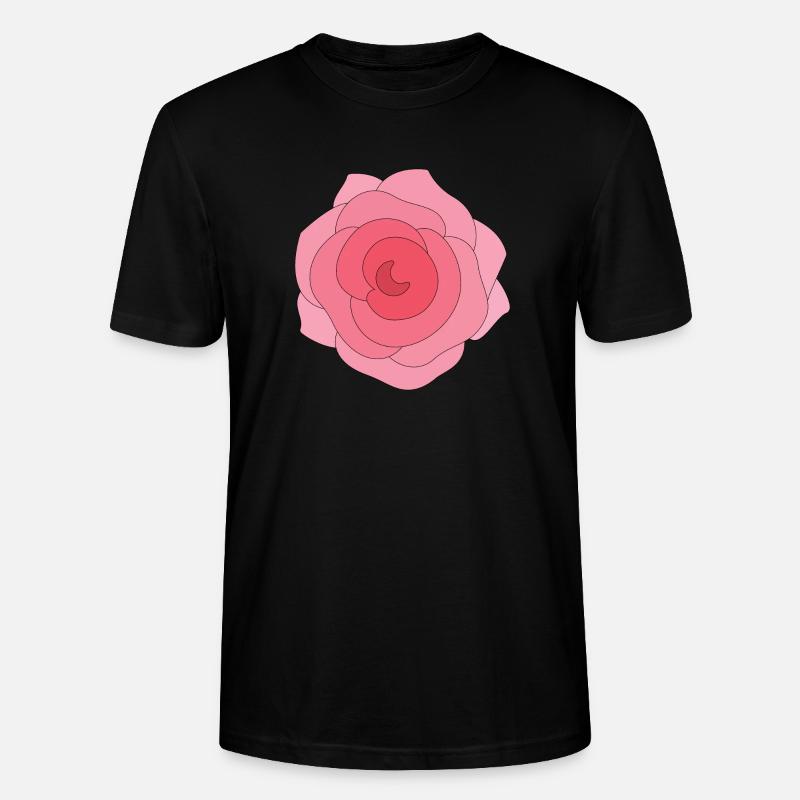 Schöne Rose - Stanley/Stella Unisex Bio-T-Shirt CRAFTER - Schwarz