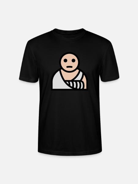Arm broken plaster bandage - Stanley/Stella CRAFTER Unisex Organic T-Shirt - black