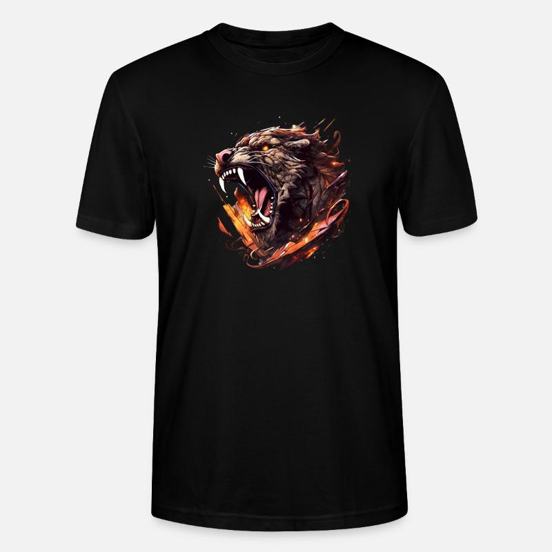 Säbelzahntiger - Sabertooth v4 - Stanley/Stella Unisex Bio-T-Shirt CRAFTER - Schwarz