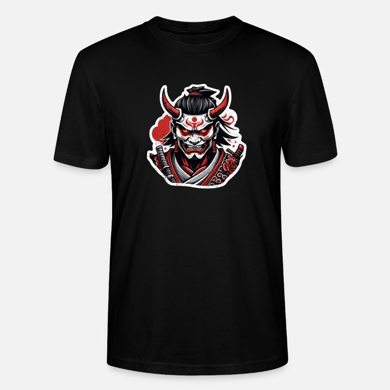 Samurai-Krieger - Japan - Dämon - Stanley/Stella Unisex Bio-T-Shirt CRAFTER - Schwarz