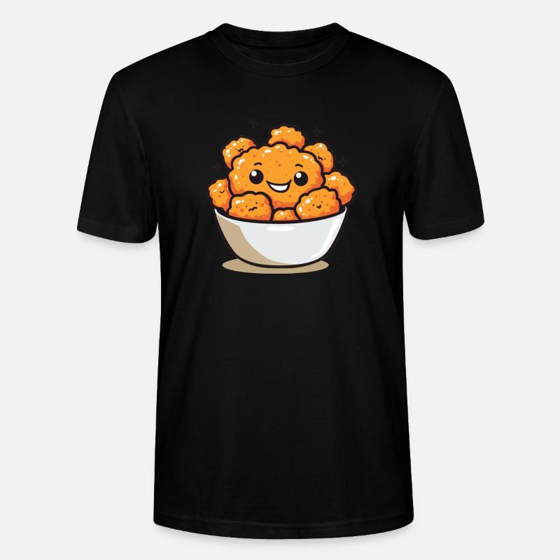Süße Hähnchenstücke Comic - Stanley/Stella Unisex Bio-T-Shirt CRAFTER - Schwarz