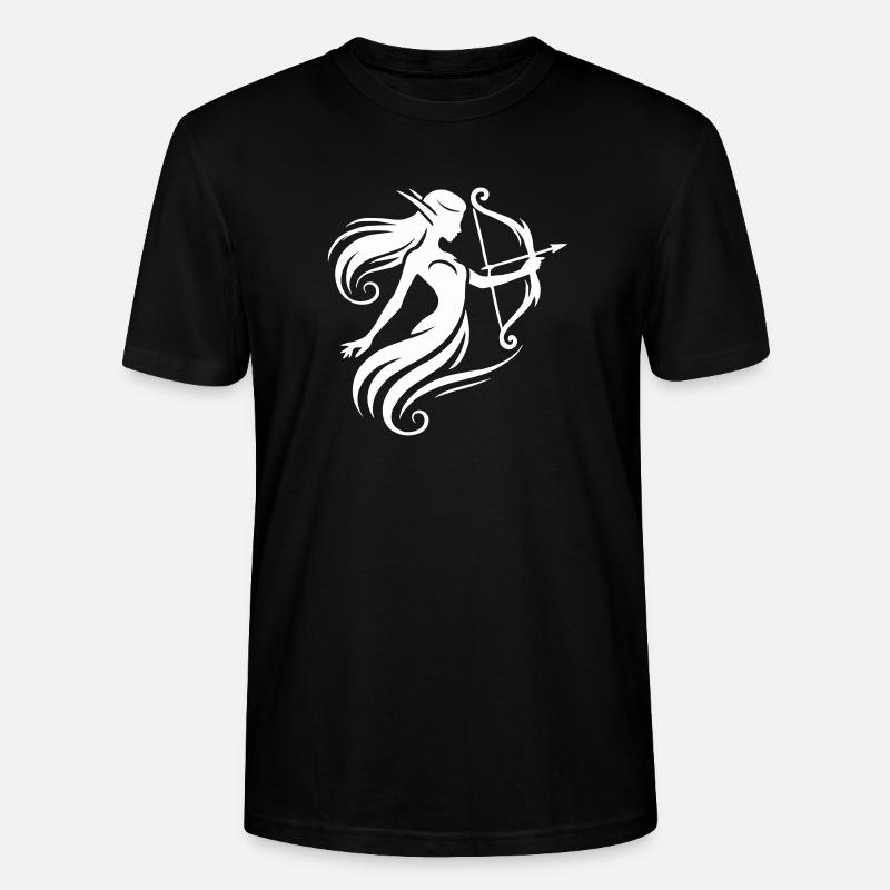 Arc et flèche d’elfe - T-shirt bio CRAFTER Stanley Stella Unisexe - noir