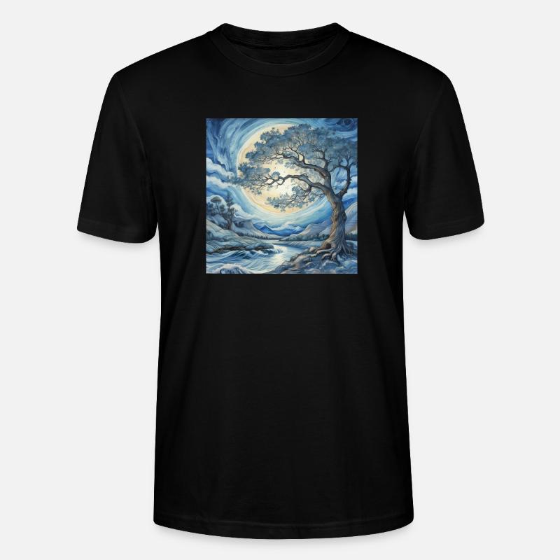 Yggdrasil – Baum des Lebens - Stanley/Stella Unisex Bio-T-Shirt CRAFTER - Schwarz