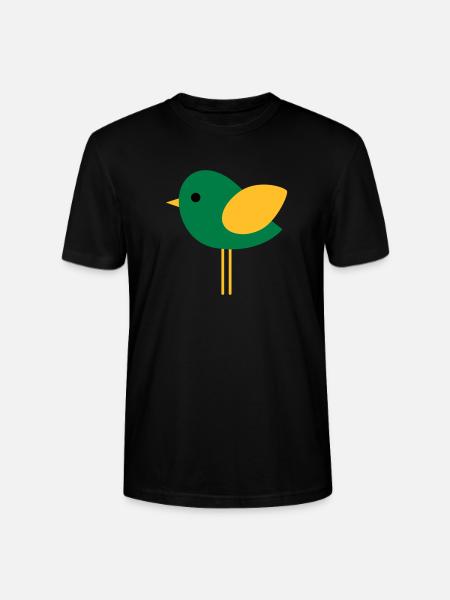 Vogel - Stanley/Stella Unisex Bio-T-Shirt CRAFTER - Schwarz