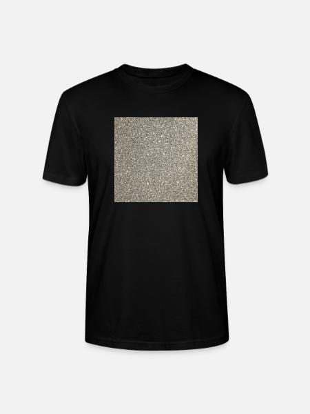 Falscher Glitzer Print Hintergrund Gold Silber - Stanley/Stella Unisex Bio-T-Shirt CRAFTER - Schwarz