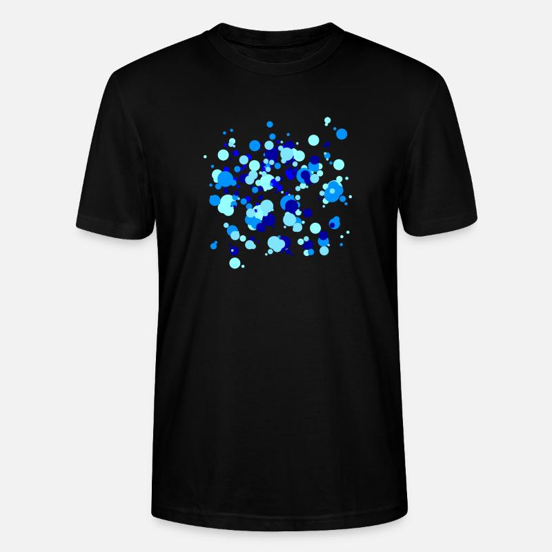 Points bleus - T-shirt bio CRAFTER Stanley Stella Unisexe - noir
