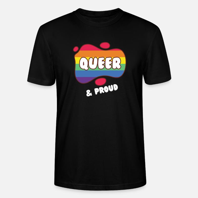 Queer und stolz - Stanley/Stella Unisex Bio-T-Shirt CRAFTER - Schwarz