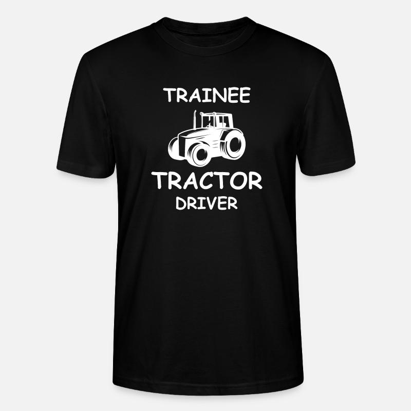 Trainee Tractor Driver - Stanley/Stella CRAFTER Unisex Organic T-Shirt - black