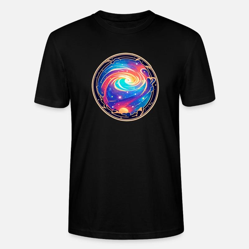 Tempête spatiale - T-shirt bio CRAFTER Stanley Stella Unisexe - noir