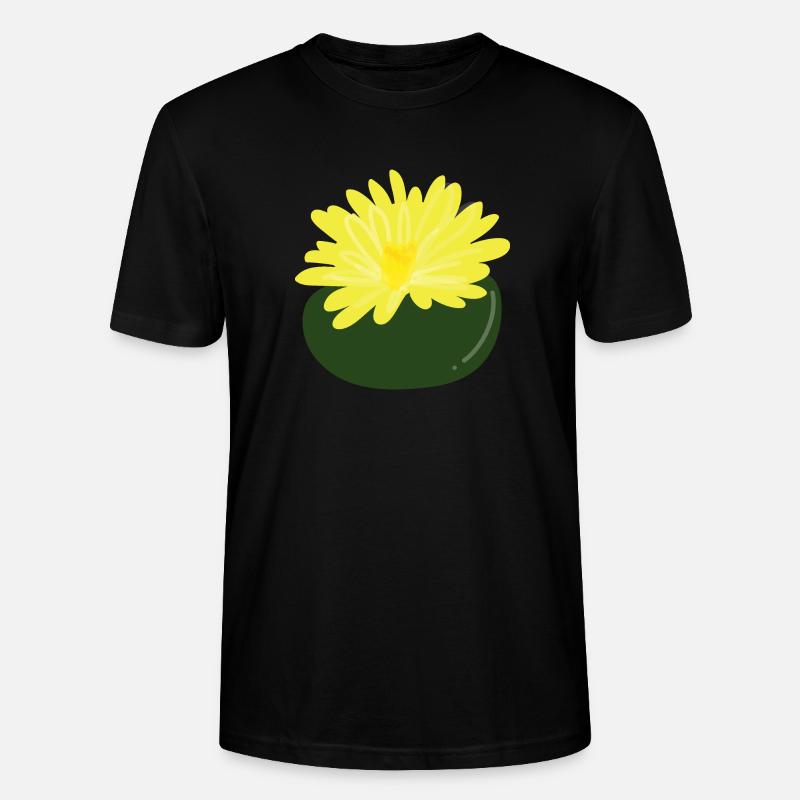 Lithops-Blüte1 - Stanley/Stella Unisex Bio-T-Shirt CRAFTER - Schwarz